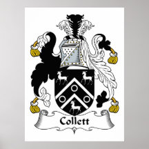 Collett Family Crest Posters