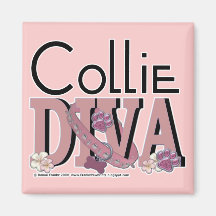 Collie DIVA Refrigerator Magnet