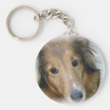 Collie Dog Keychain
