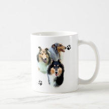 Collie Trio Coffee Mugs