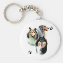 Collie Trio - Keychain