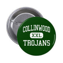 Collinwood - Trojans - High - Collinwood Tennessee Button