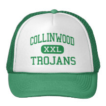 Collinwood - Trojans - High - Collinwood Tennessee Mesh Hats