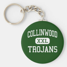 Collinwood - Trojans - High - Collinwood Tennessee Keychain