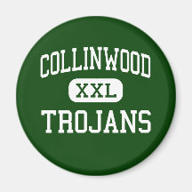 Collinwood - Trojans - High - Collinwood Tennessee Fridge Magnet