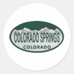 Colo Spgs license oval Sticker