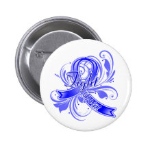 Colon Cancer Fight Like a Girl Flourish Button