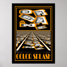 COLOR SPLASH ORANGE PRINT