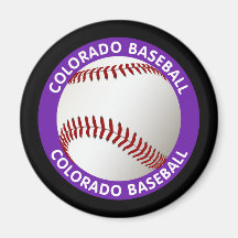 COLORADO BASEBALL FRIDGE MAGNET