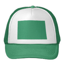 Colorado Green State Snap Back Mesh Trucker Hat