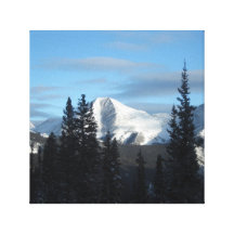 Colorado Rocky Mountains in Winter Canvas Prints