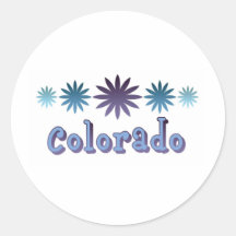 Colorado Round Sticker