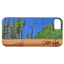 Colorado rustic wood ski lift iphone 5 case