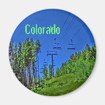 Colorado ski lift magnet