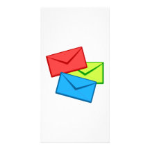Colored Envelopes Customized Photo Card