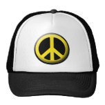 Colored Peace Symbols Mesh Hats