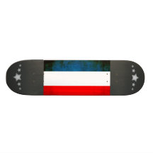 Colorful Contrast YugoslavianFlag Skateboard
