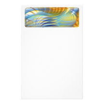 Colorful Curves Personalized Stationery