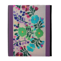 Colorful Flowers Pattern iPad Folio Cover