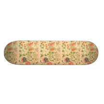 Colorful Flowers Wonderland Skate Board