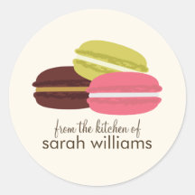 Colorful French Macarons Stickers