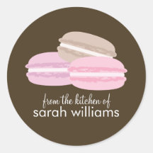 Colorful French Macarons Stickers