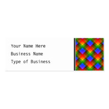 Colorful Geometric Pattern. Business Card Template