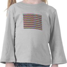 Colorful girly chevron tee shirt