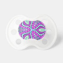 Colorful Kaleidoscope Design Pacifier