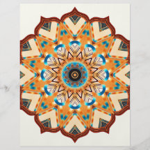 colorful mandala flyer