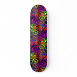 COLORFUL PEACE SIGN COLLAGE CUSTOM SKATEBOARD