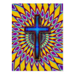 COLORFUL RETRO CROSS POST CARDS