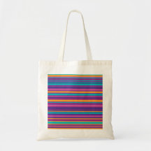 Colorful Stripe Pattern Canvas Bags