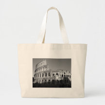 Colossium black and white canvas bags