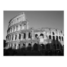 Colossium black and white postcards
