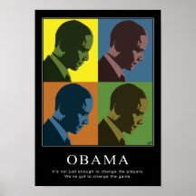 "Colour Blind" Obama Print