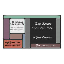 Colour Blocks Business Card