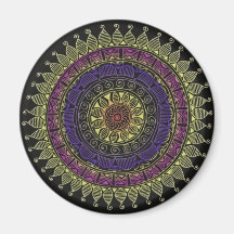 Colour burst refrigerator magnet