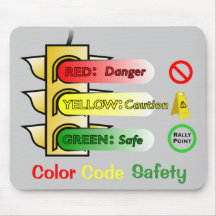 Colour Code Safety Mousepads