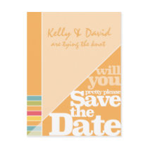 Colour Creative Funky Save the Date Post Card