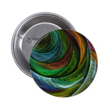 Colour Glory Abstract Art Button (round)
