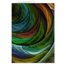Colour Glory Abstract Art Greeting Card