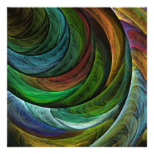 Colour Glory Abstract Art Personalised Announcement