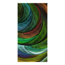 Colour Glory Abstract Art Photo Card