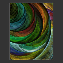Colour Glory Abstract Art Postcard postcards