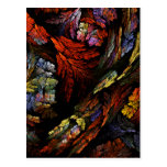 Colour Harmony Abstract Art Postcard