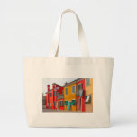 Colour houses in Venice island Burano Italy Tote Bags