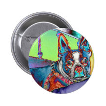 Colour My World with Boston Terriers Pins