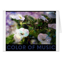 Colour of Music Graphic Note or Greeting Card