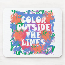 Colour Outside the Lines Mousepads